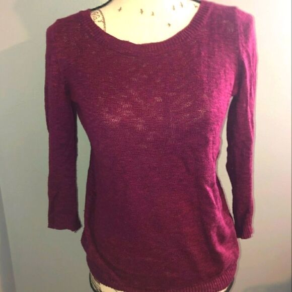 Plum Sweater-EUC-Small   - Picture 1 of 2
